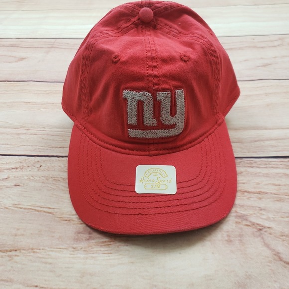 NFL Other - New York Giants Hat Cap Fitted Mens S/M Red White NFL Football Retro Sport